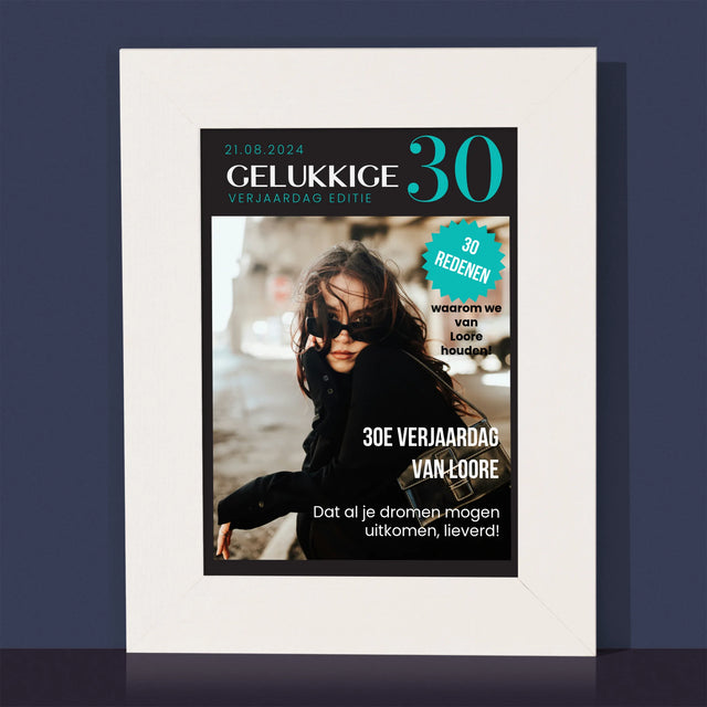 Omslag Van Tijdschrift: Gelukkige 30 - Fotokader (Horziontaal)