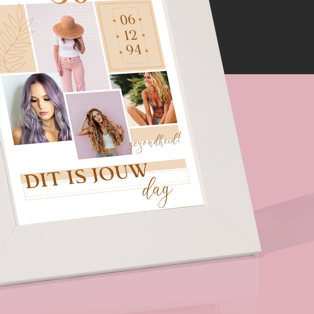 Fotocollage: Dit Is Jouw Dag - Fotokader (Horziontaal)