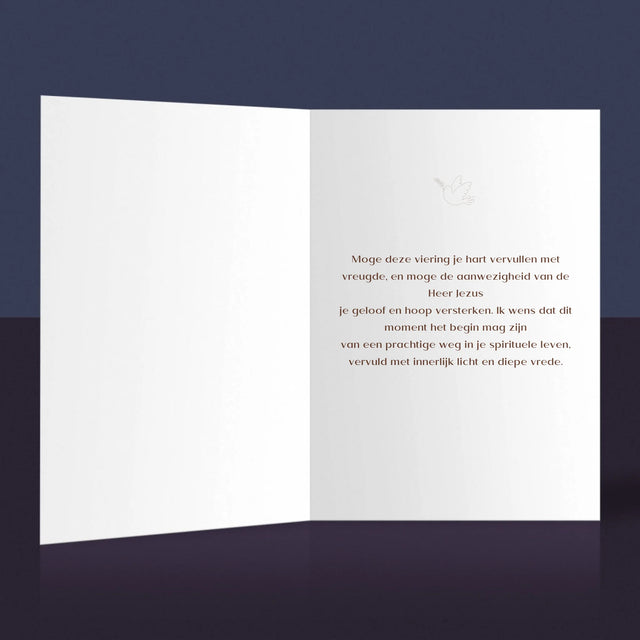 Foto En Handtekening: Eerste Communie Duifjes - Wenskaart