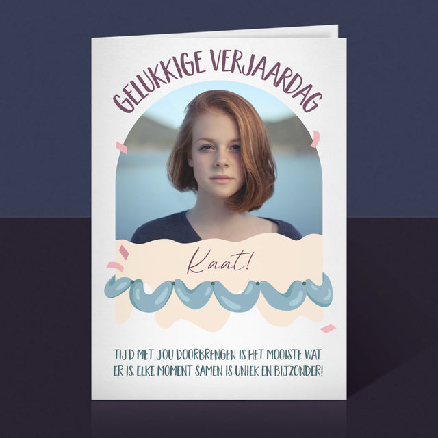 Foto En Handtekening: Verjaardag - Wenskaart