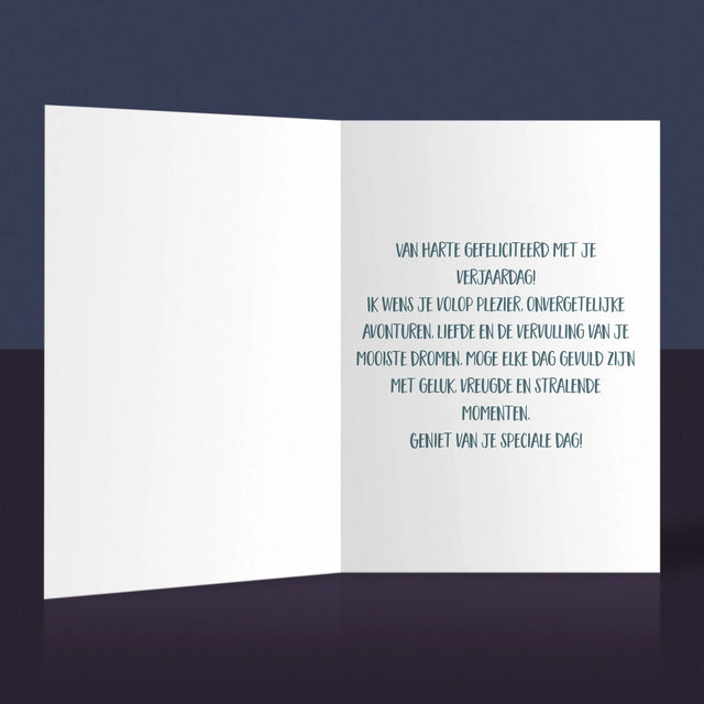 Foto En Handtekening: Verjaardag - Wenskaart