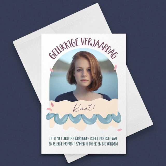 Foto En Handtekening: Verjaardag - Wenskaart