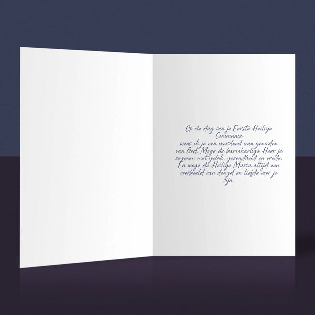 Foto En Handtekening: Communie, Beschermengel - Wenskaart