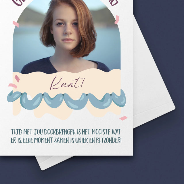 Foto En Handtekening: Verjaardag - Wenskaart