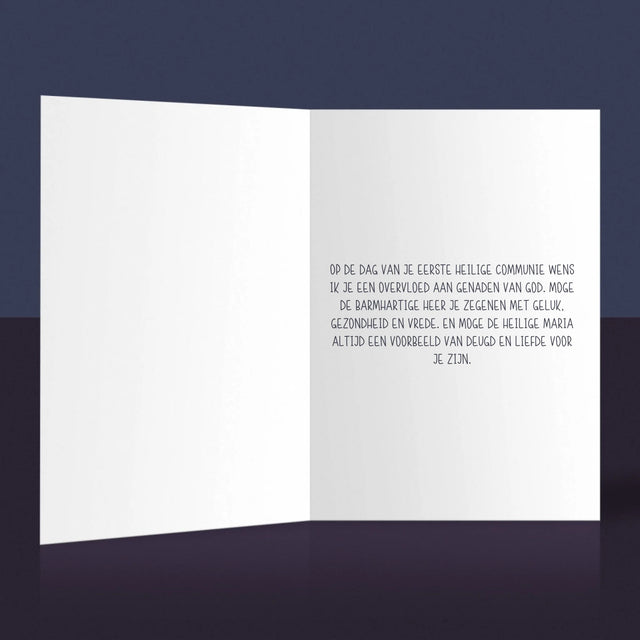 Fotocollage: Eerste Communie - Wenskaart