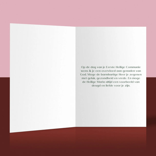 Foto En Handtekening: Ter Gelegenheid Van Eerste Heilige Communie - Wenskaart