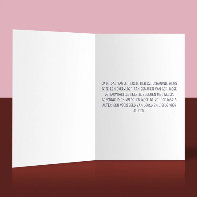 Foto En Handtekening: Eerste Heilige Communie - Wenskaart