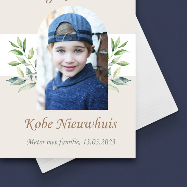 Foto En Handtekening: Eerste Heilige Communie - Wenskaart