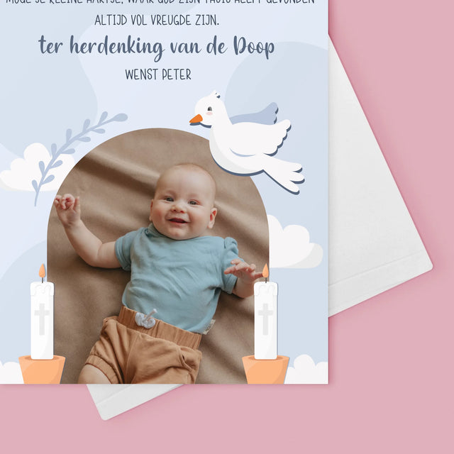 Foto En Handtekening: Wensen, Ter Herdenking Van De Doop - Wenskaart