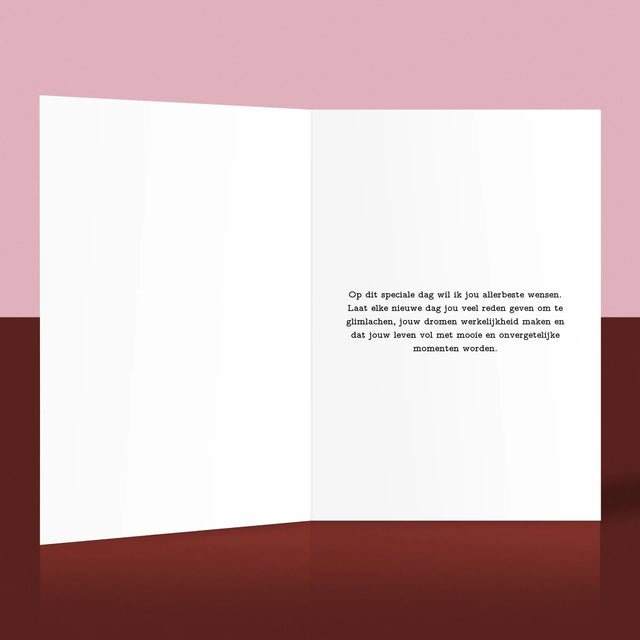 Foto En Handtekening: Kaartje Voor Papa - Wenskaart