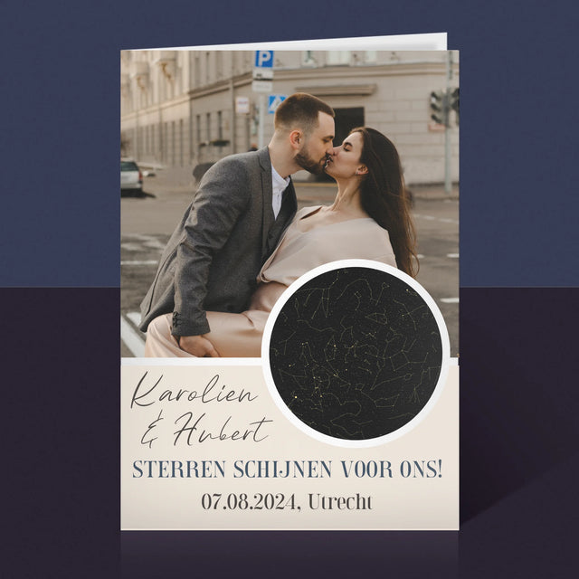 Starrenkaart: Sterren Schijnen Voor Ons - Wenskaart