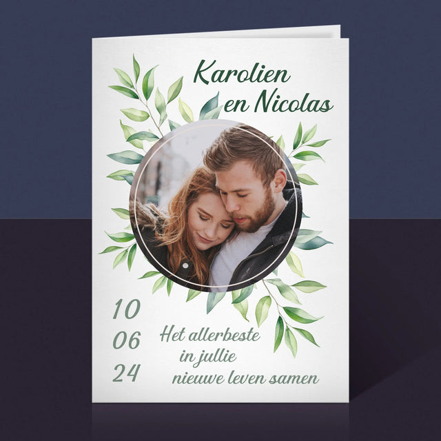 Foto En Handtekening: Trouw, Blaadjes - Wenskaart