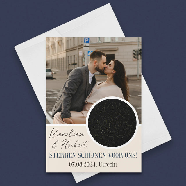 Starrenkaart: Sterren Schijnen Voor Ons - Wenskaart