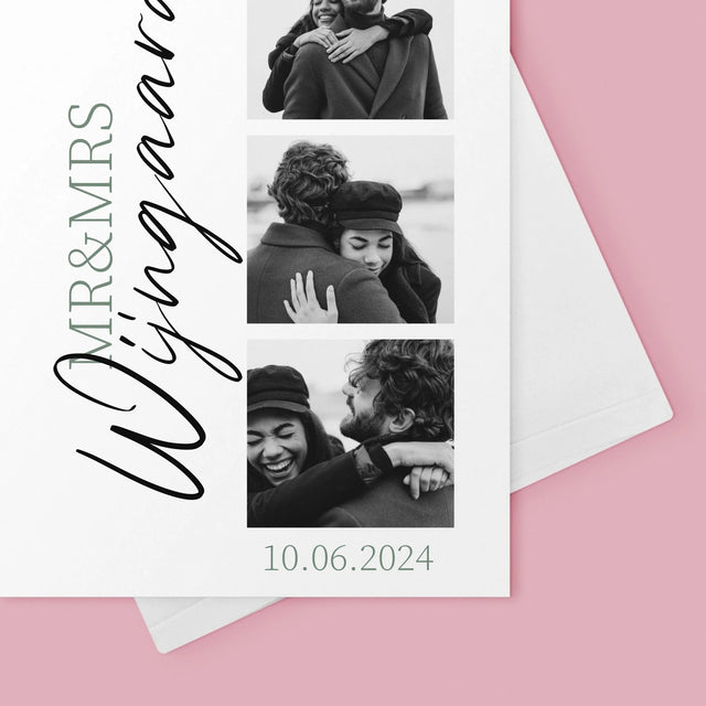 Fotocollage: Mr&Mrs Trouw - Wenskaart