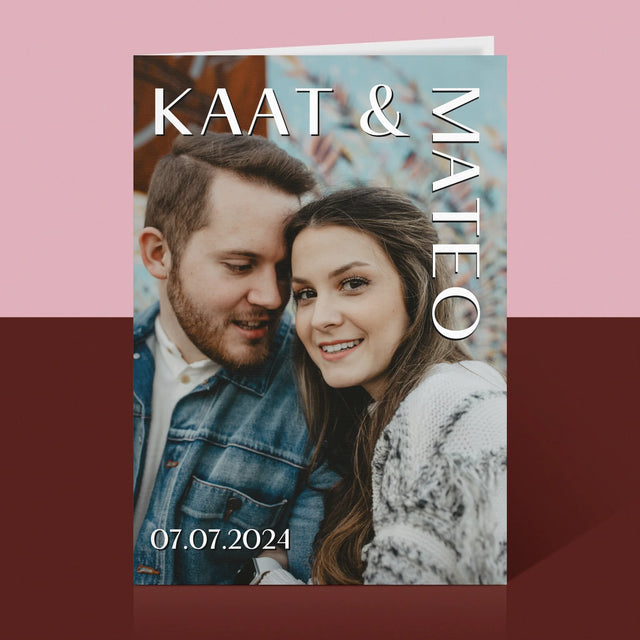 Foto En Handtekening: Namen, Trouw - Wenskaart