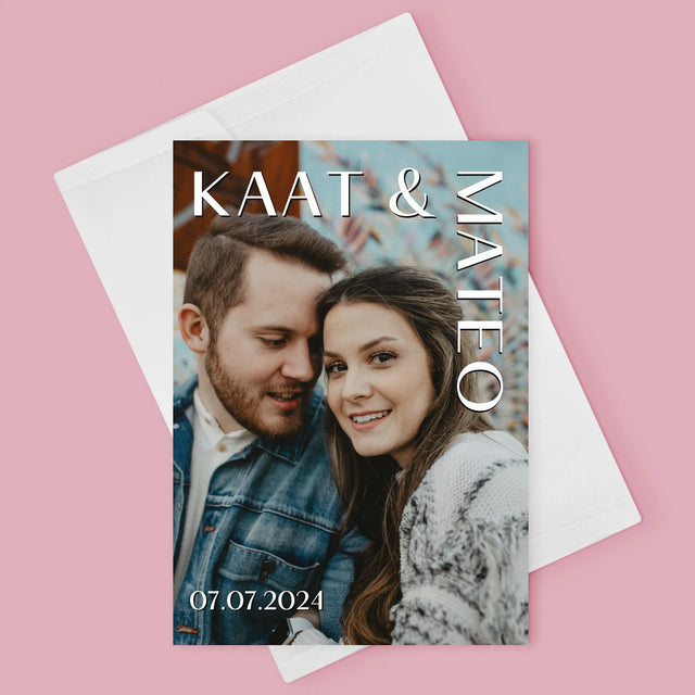 Foto En Handtekening: Namen, Trouw - Wenskaart