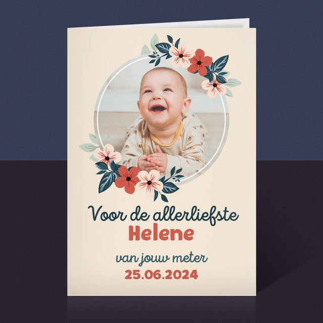 Foto En Handtekening: Voor Petekind - Wenskaart