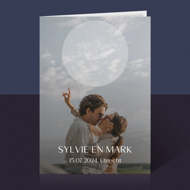 Starrenkaart: Bruiloft - Wenskaart