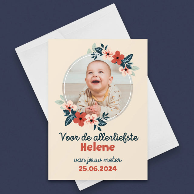 Foto En Handtekening: Voor Petekind - Wenskaart