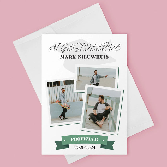 Omslag Van Tijdschrift: Afgestudeerde - Wenskaart