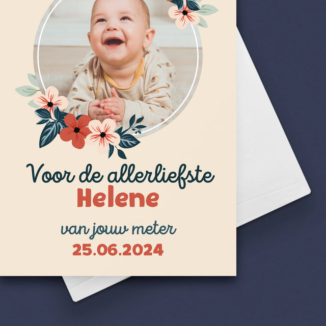 Foto En Handtekening: Voor Petekind - Wenskaart