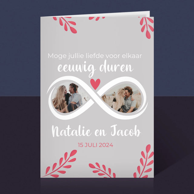 Fotocollage: Moge Jullie Liefde Voor Elkaar Eeuwig Duren - Wenskaart