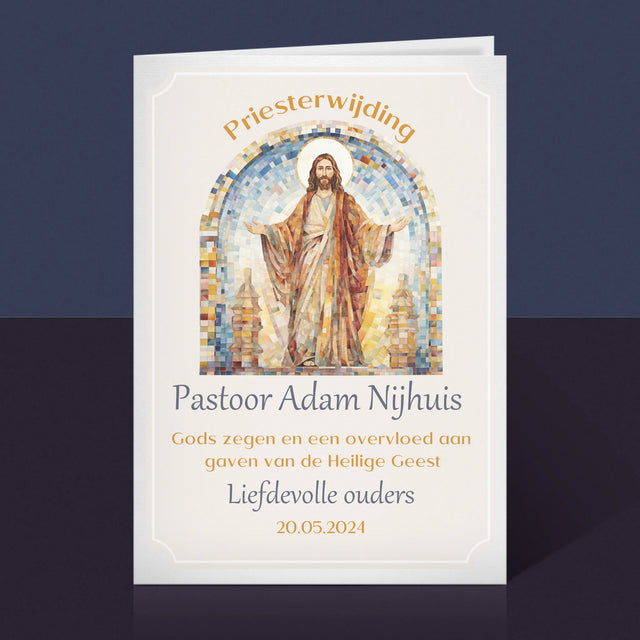 Naam En Handtekening : Priesterwijding - Wenskaart