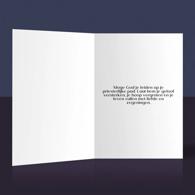 Naam En Handtekening : Verjaardag Priesterwijding - Wenskaart