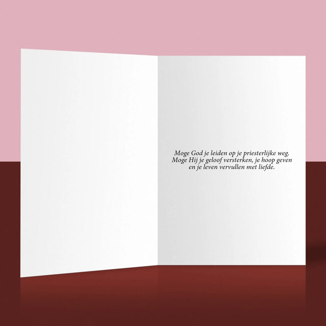 Naam En Handtekening : Bedankt Aan Pastoor - Wenskaart