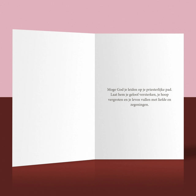 Foto En Handtekening: Bedankt Aan Priester, Trouw - Wenskaart