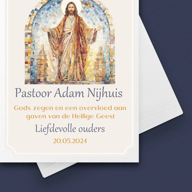 Naam En Handtekening : Priesterwijding - Wenskaart