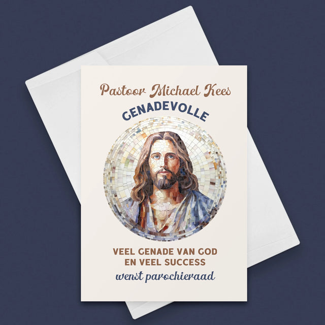 Naam En Handtekening : Genadevolle Priester - Wenskaart