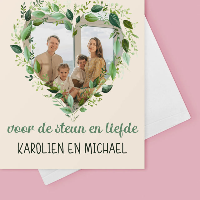 Foto En Handtekening: Dankje Papa - Wenskaart