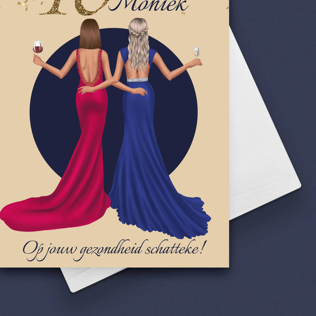 Karakter Schepper: 40E Verjaardag, Vriendin - Wenskaart