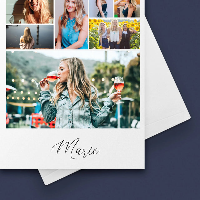 Fotocollage: Hete Dertigjarige - Wenskaart