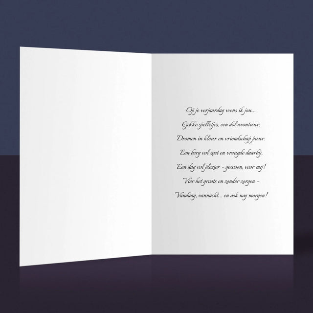 Vorm Van Foto'S: 50E Verjaardag Wensen - Wenskaart