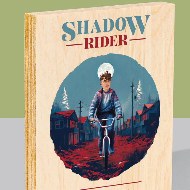 Jouw Karakter: Shadow Rider - Afdruk Op Hout (Verticaal)