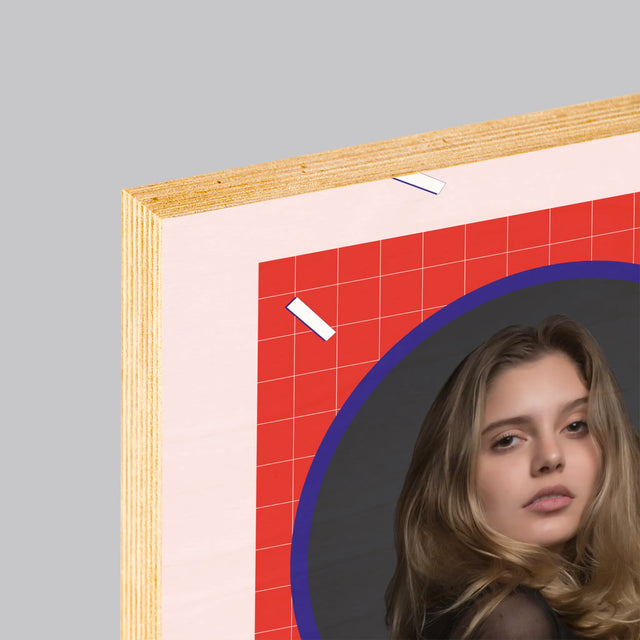 Foto En Handtekening: Jonger Wordt Jij Niet - Afdruk Op Hout (Verticaal)