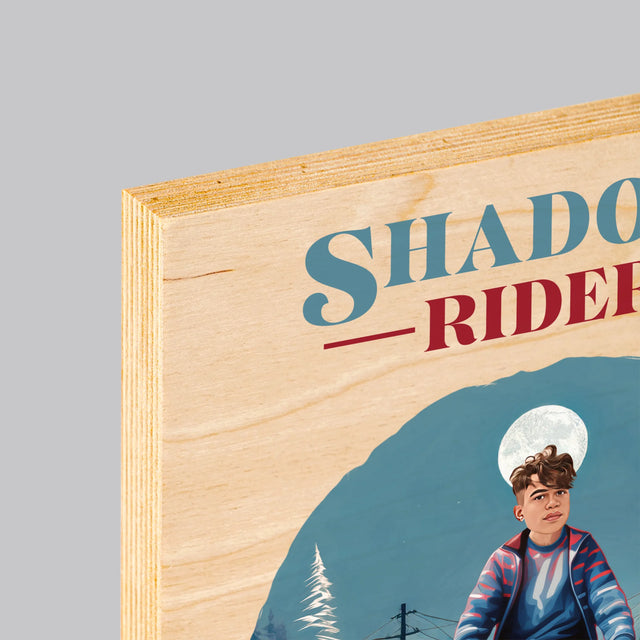 Jouw Karakter: Shadow Rider - Afdruk Op Hout (Verticaal)