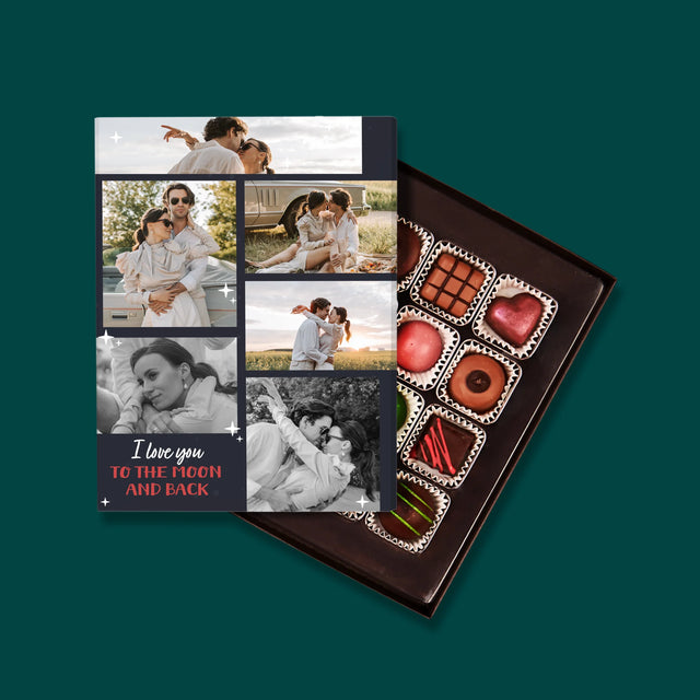 Fotocollage: To The Moon And Back - Pralines