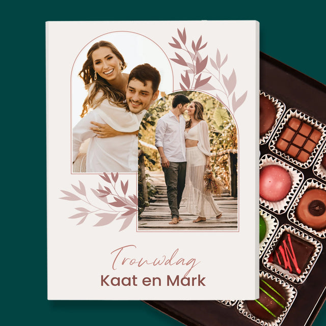 Fotocollage: Op De Trouwdag - Pralines