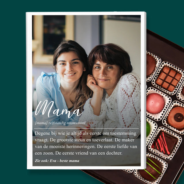 Foto En Handtekening: Mama Definitie - Pralines