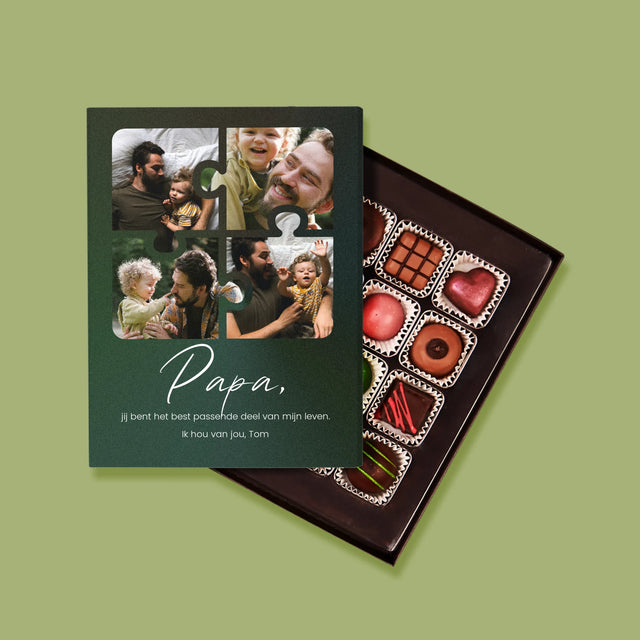 Fotocollage: Fotopuzzel, Papa - Pralines