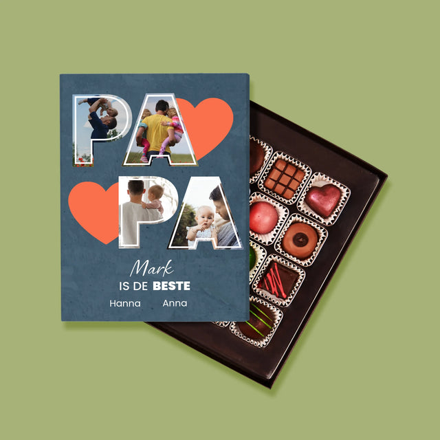 Fotocollage: Papa Is De Beste - Pralines