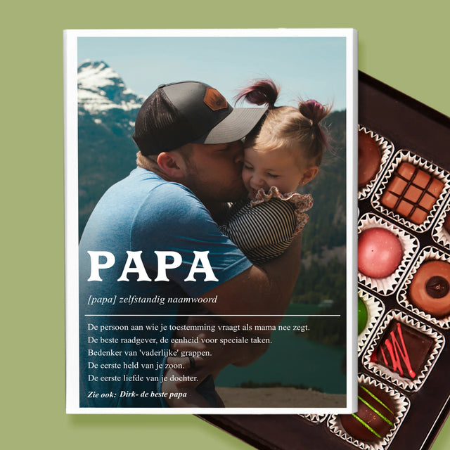 Foto En Handtekening: Definitie Papa - Pralines