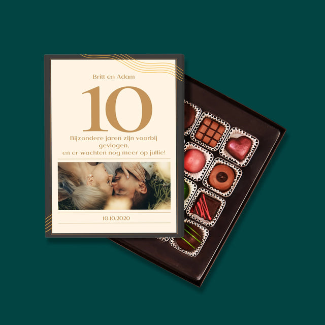 Foto En Handtekening: 10De Huwelijksverjaardag - Pralines