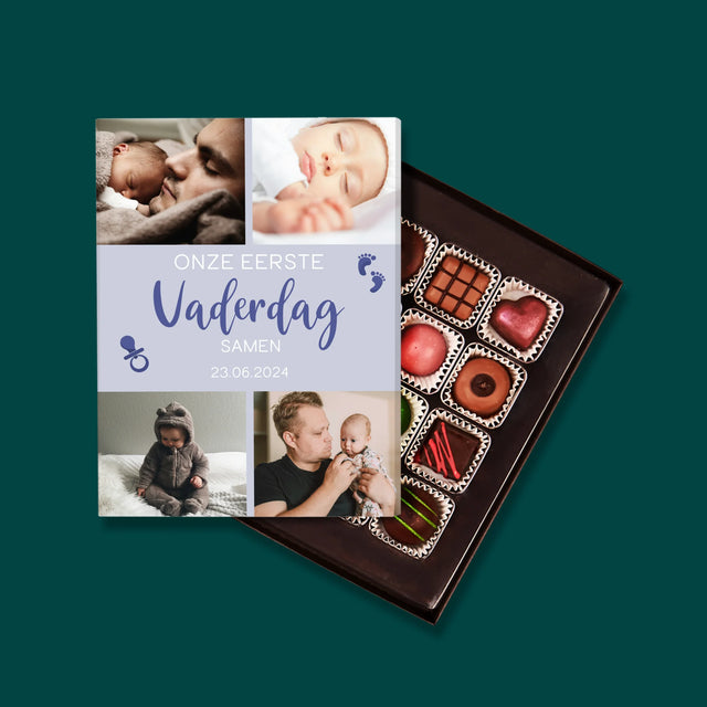 Fotocollage: Onze Eerste Vaderdag - Pralines