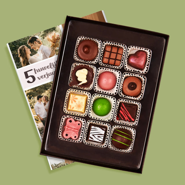 Fotocollage: 5De Huwelijksverjaardag - Pralines