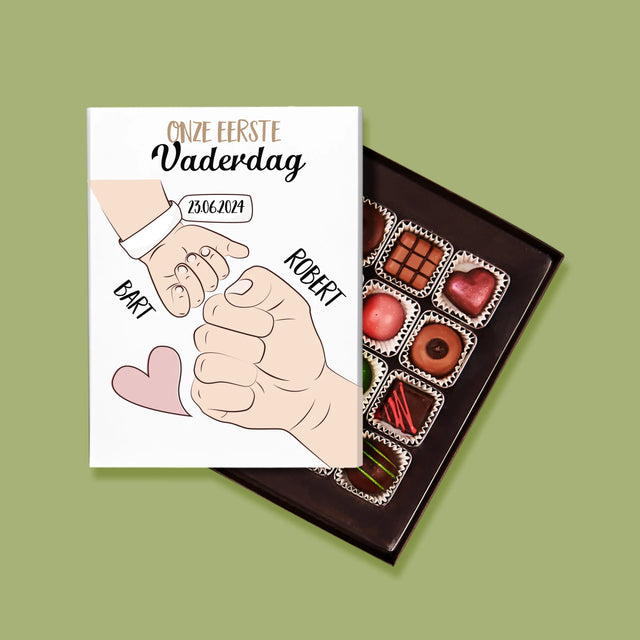 Naam En Handtekening : Eerste Vaderdag Samen - Pralines