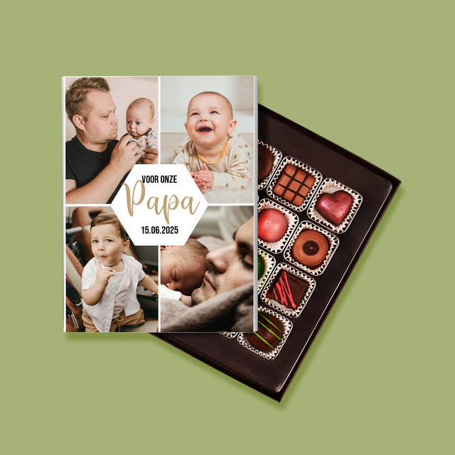 Fotocollage: Voor Onze Papa - Pralines